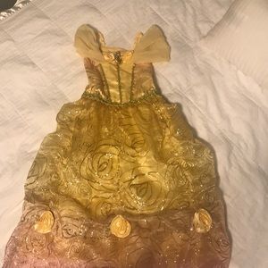 Belle Princess Dress Girls Size 5-6 LIKE NEW!